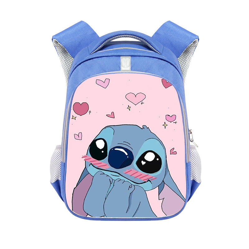 New Stitch Stitch Cartoon Cute Offload Large Capacity Backpack Primary School Spine Protection Backpack Wholesale Hot