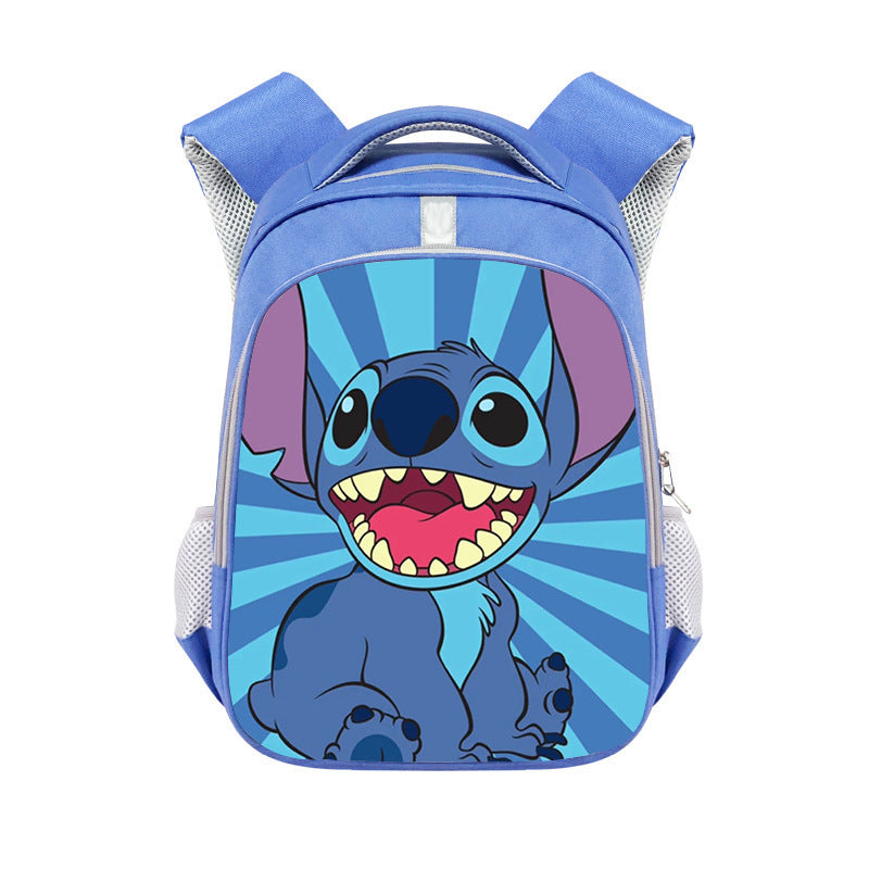 New Stitch Stitch Cartoon Cute Offload Large Capacity Backpack Primary School Spine Protection Backpack Wholesale Hot