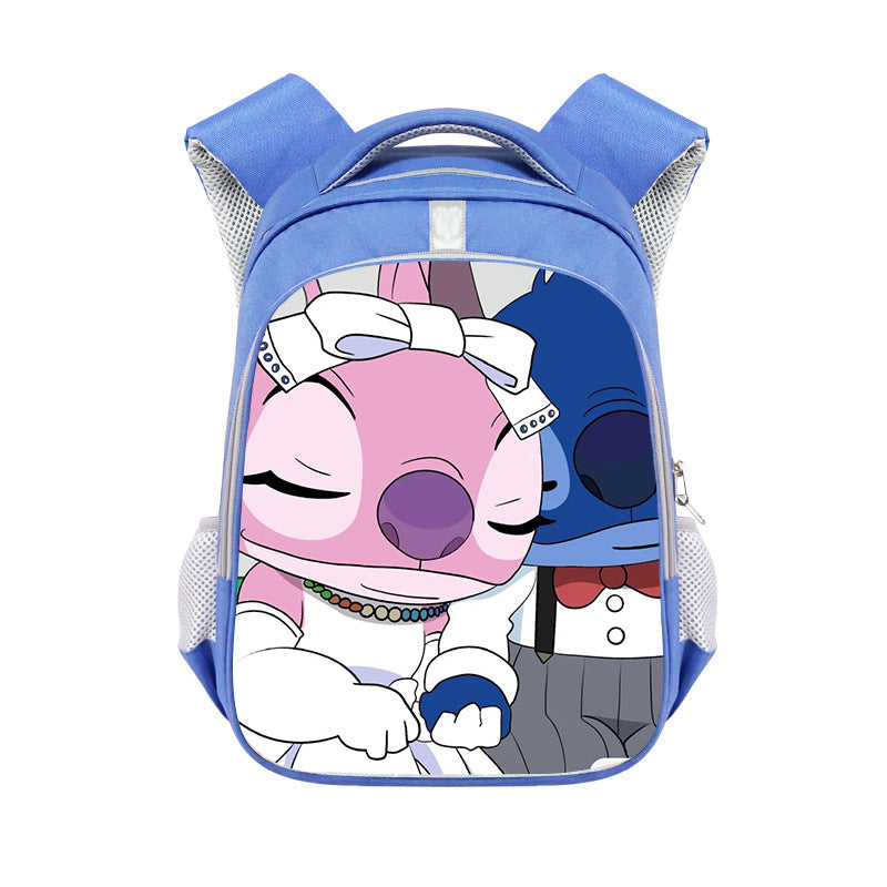 New Stitch Stitch Cartoon Cute Offload Large Capacity Backpack Primary School Spine Protection Backpack Wholesale Hot