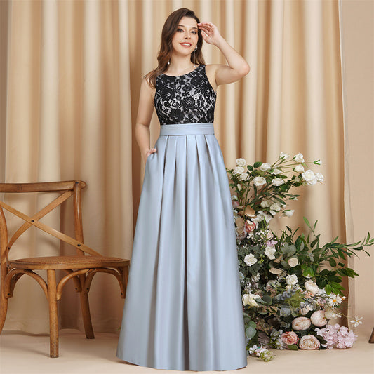 2025 Evening Dress popular Autumn New Sexy Sleeveless Long Birthday Banquet Party Hot Trade Dress