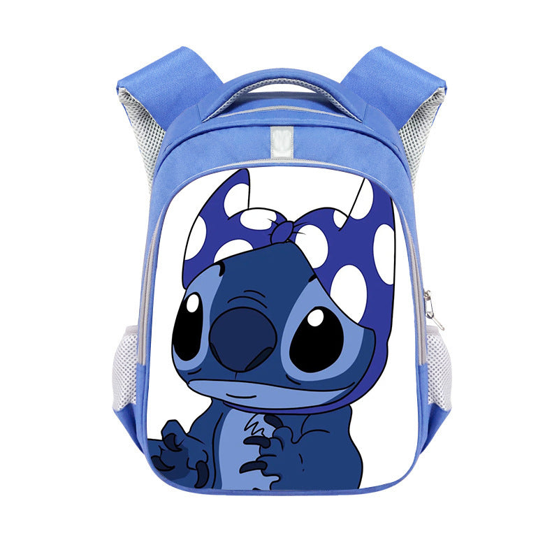 New Stitch Stitch Cartoon Cute Offload Large Capacity Backpack Primary School Spine Protection Backpack Wholesale Hot