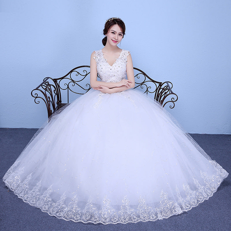 2025spring and summer new Korean-style small bride high-waisted Mori simple wind puffy skirt, fast selling  wedding dresses