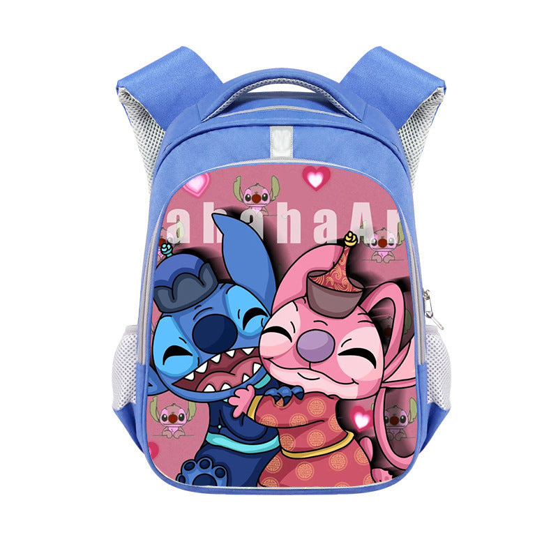 New Stitch Stitch Cartoon Cute Offload Large Capacity Backpack Primary School Spine Protection Backpack Wholesale Hot