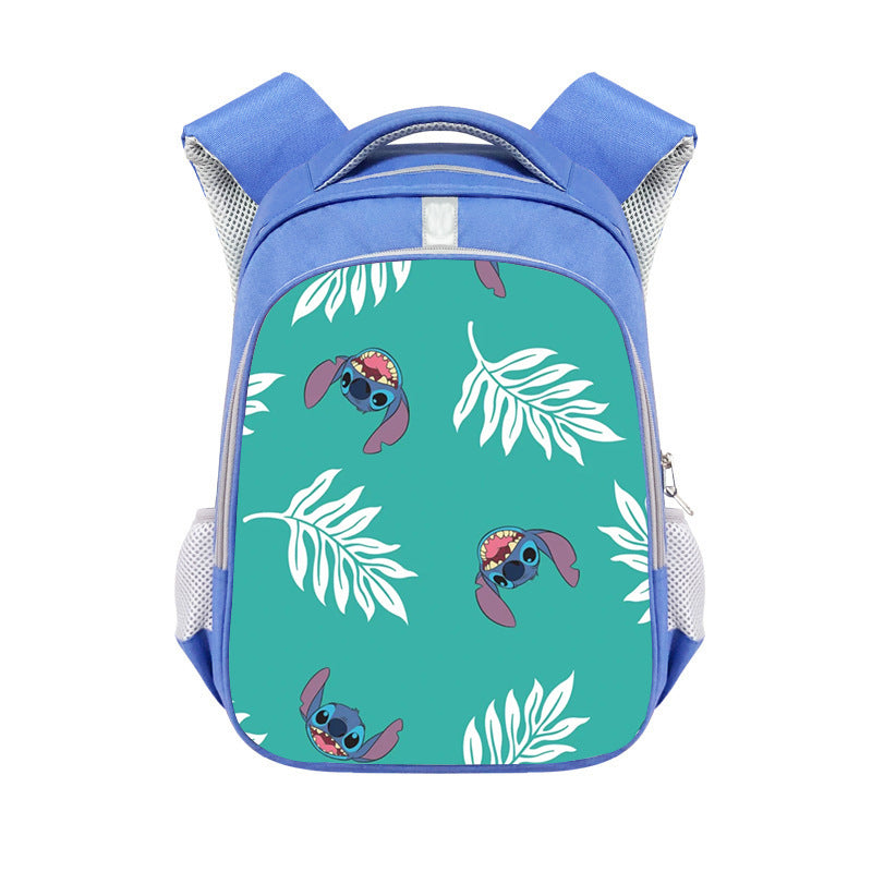 New Stitch Stitch Cartoon Cute Offload Large Capacity Backpack Primary School Spine Protection Backpack Wholesale Hot