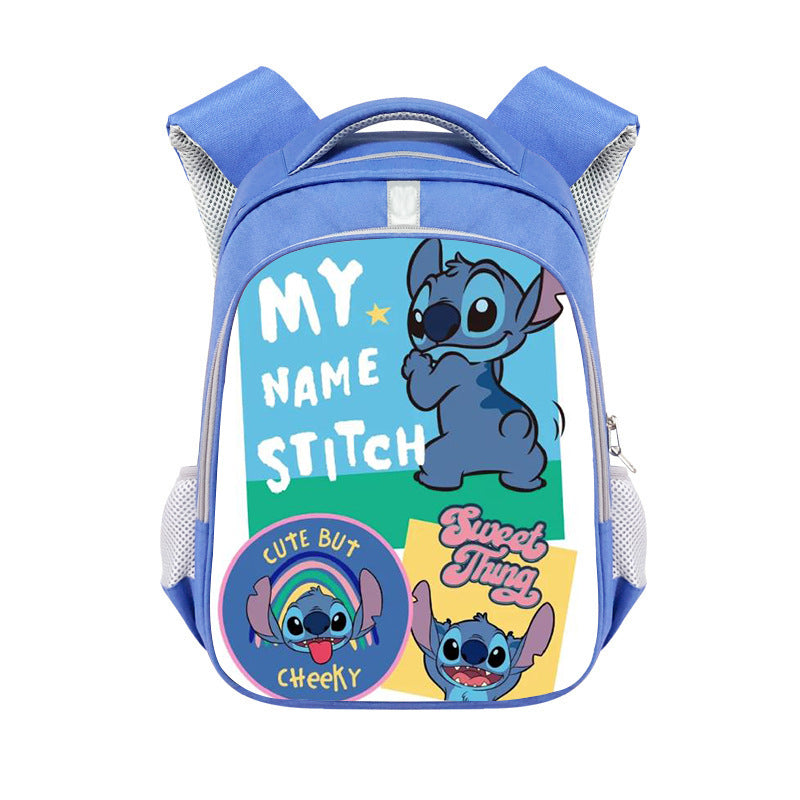 New Stitch Stitch Cartoon Cute Offload Large Capacity Backpack Primary School Spine Protection Backpack Wholesale Hot