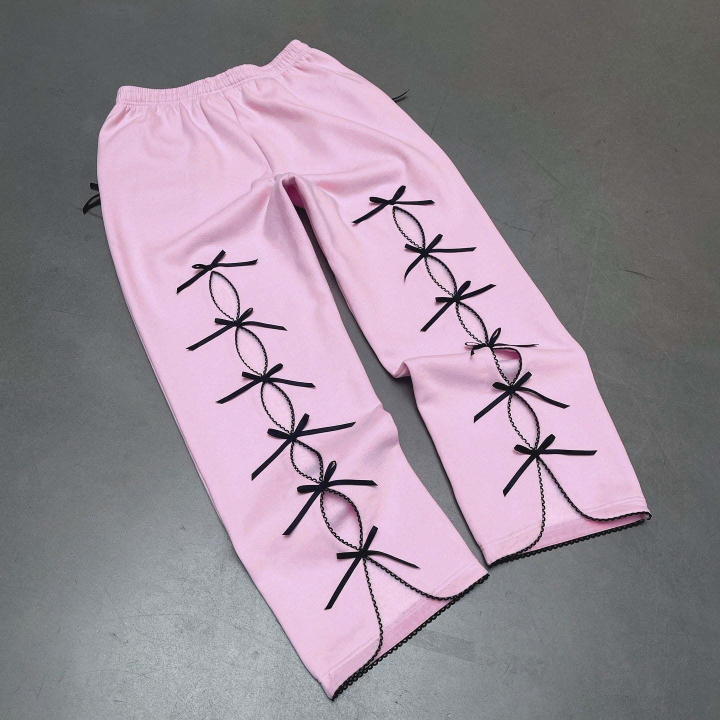 BENPAOLV Cross-border new fleece suit sweater sweatpants casual hollow letter street youth fleece sweatpants sports