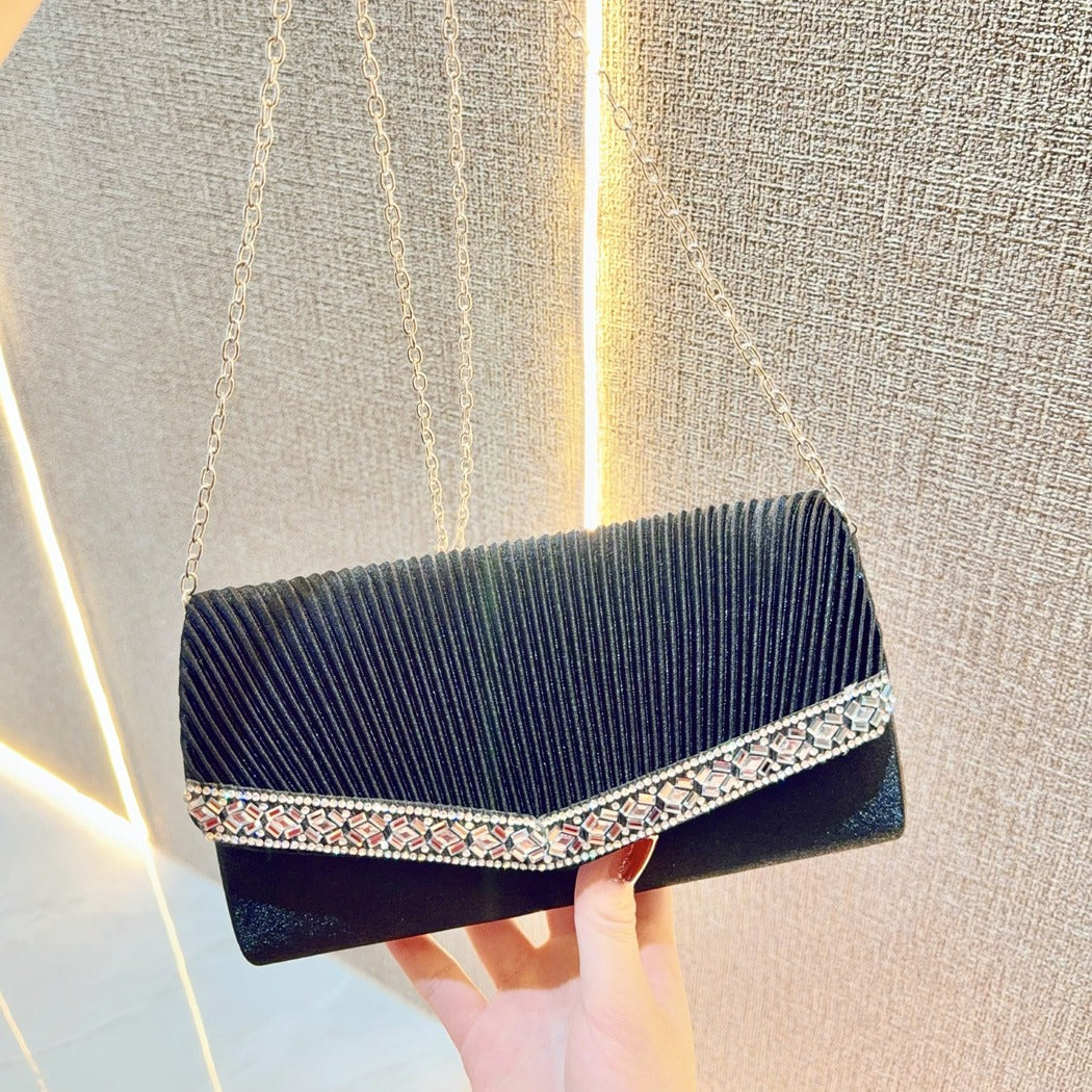 New New clutch bag women's evening dress banquet bag chain small bag celebrity messenger dinner bag clutch bag