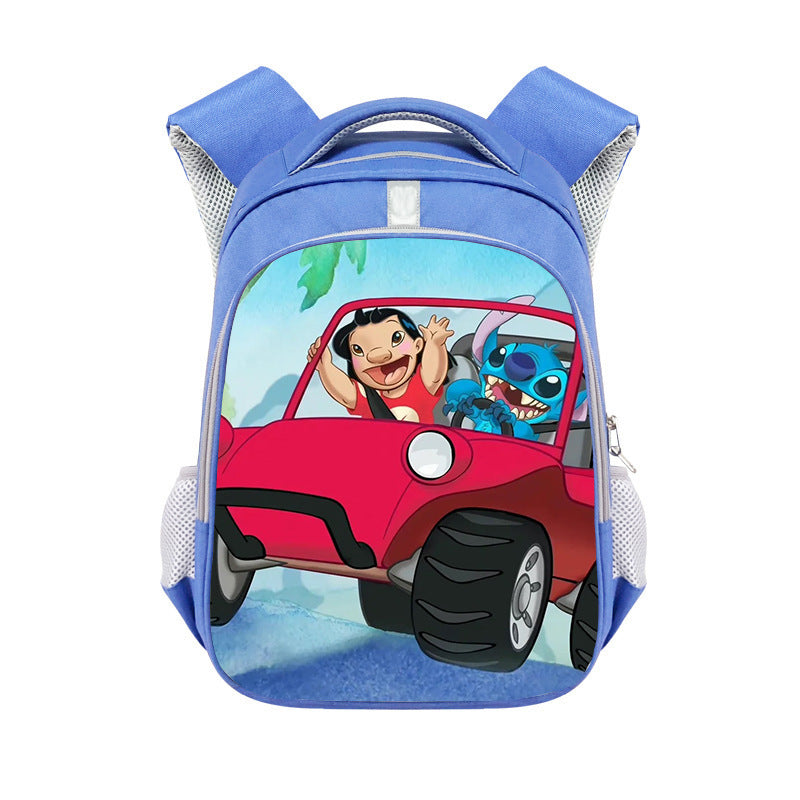 New Stitch Stitch Cartoon Cute Offload Large Capacity Backpack Primary School Spine Protection Backpack Wholesale Hot