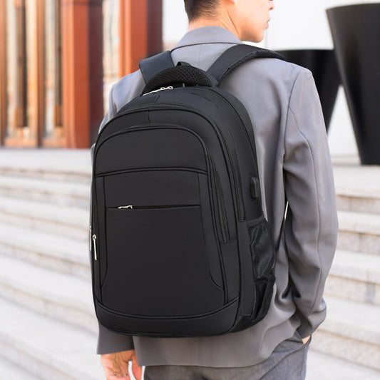 Cross-Border Travel Fashion Trendy Simple New Men's Backpack Commuter Business Multi-Functional Computer Backpack