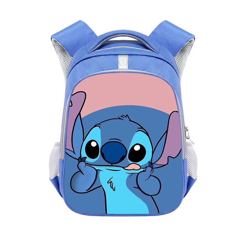 New Stitch Stitch Cartoon Cute Offload Large Capacity Backpack Primary School Spine Protection Backpack Wholesale Hot