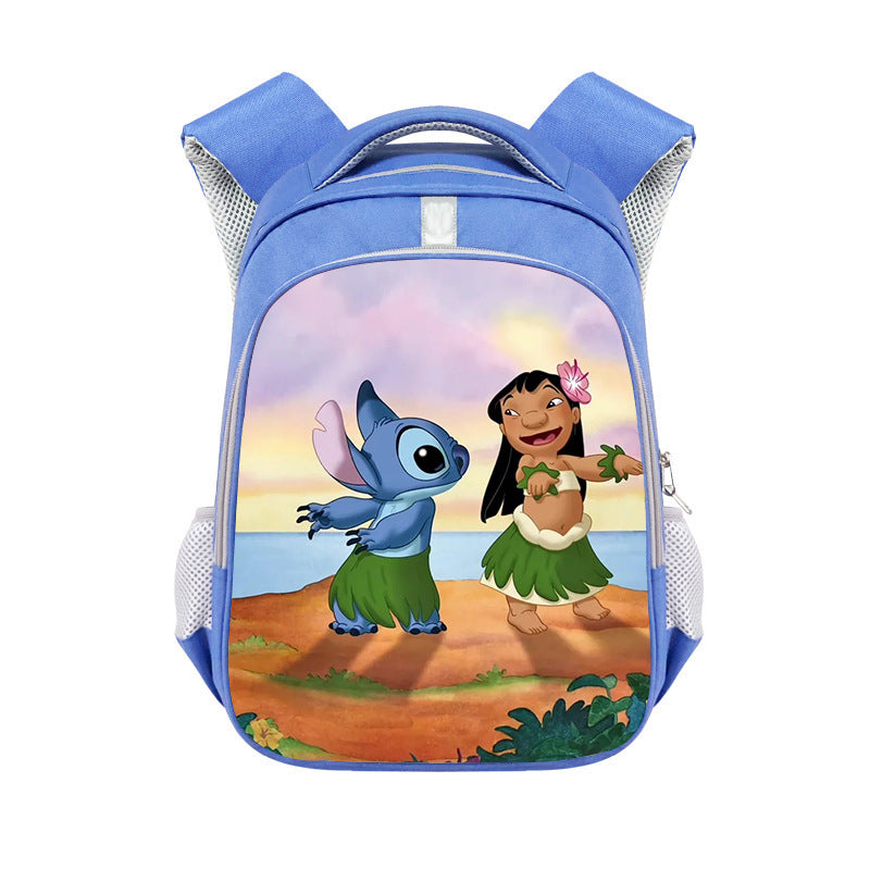 New Stitch Stitch Cartoon Cute Offload Large Capacity Backpack Primary School Spine Protection Backpack Wholesale Hot