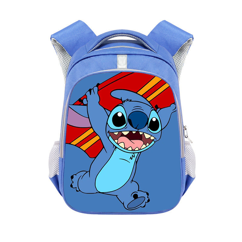 New Stitch Stitch Cartoon Cute Offload Large Capacity Backpack Primary School Spine Protection Backpack Wholesale Hot