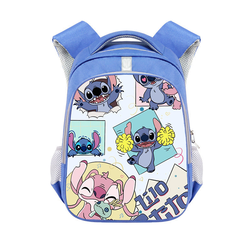 New Stitch Stitch Cartoon Cute Offload Large Capacity Backpack Primary School Spine Protection Backpack Wholesale Hot