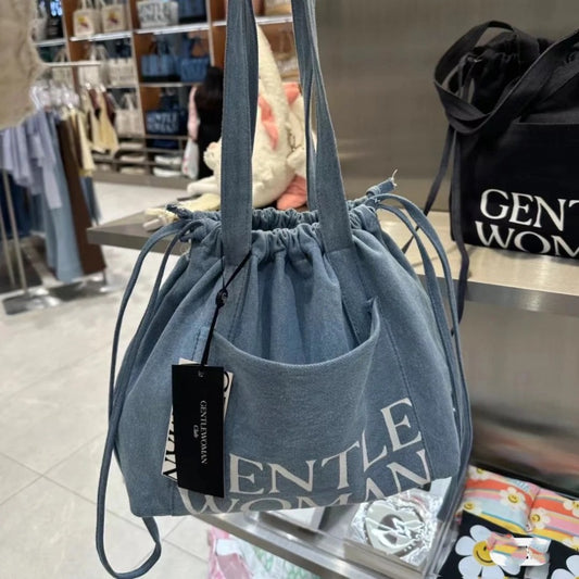 Thailand Surrogate Shopping Genuine Goods Gentlewoman Fashion Brand Canvas Bag Shopping Bag Meteor Garden Xiaoyou Same Fashion