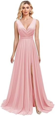 2025 Bridesmaid clothes  Popular trade long dresses independent station sexy elegant split fashion banquet New evening dresses women