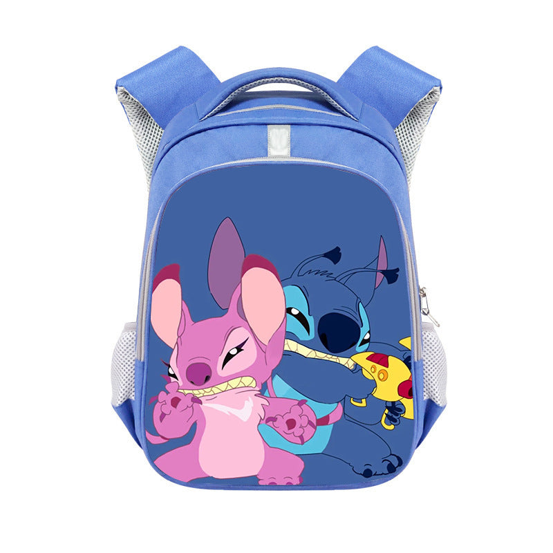 New Stitch Stitch Cartoon Cute Offload Large Capacity Backpack Primary School Spine Protection Backpack Wholesale Hot