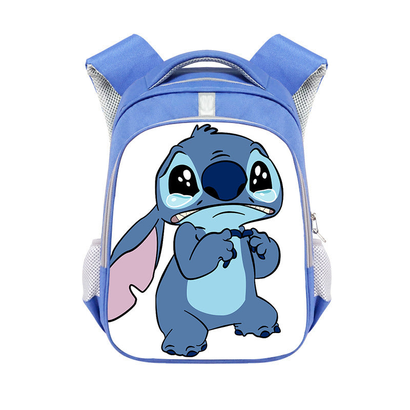 New Stitch Stitch Cartoon Cute Offload Large Capacity Backpack Primary School Spine Protection Backpack Wholesale Hot