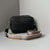 Benpaolv Minimalist Solid Color Square Shoulder Bag, All-Match Crossbody Zipper Purse With Wide Strap