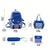 Benpaolv 4Pcs Plaid Pattern Backpack Set, Simple Preppy Style Bookbag & Tote Bag & Crossbody Bag & Pencil Case