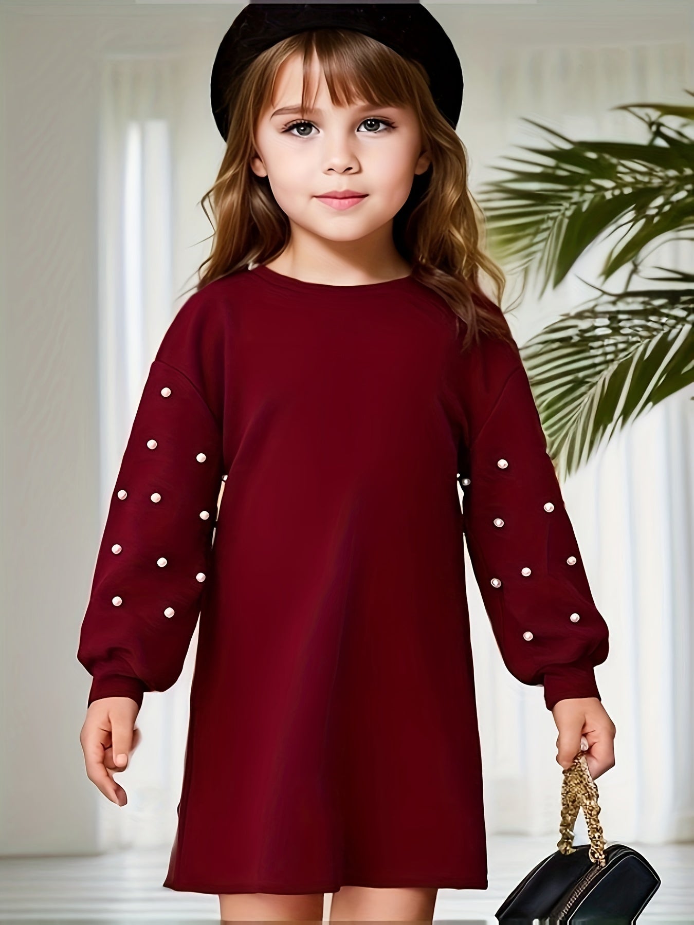 Adorable Long Sleeve Toddler Girls Dress - Girls Shops - Soft, Comfortable, Elegant Design for Spring, Fall, Christmas, Party, Valentine's Day Occasions