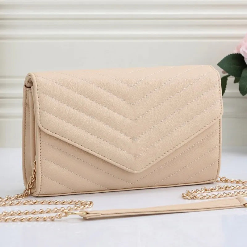 Evening Bags Luxurys Designers Handbag Women Bag ladies composite PU leather Messenger Shoulder Purse Chain with card holder slot clutch fem