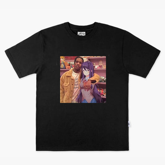 benpaolv A$AP Rocky and Retro Anime Girl T-Shirt