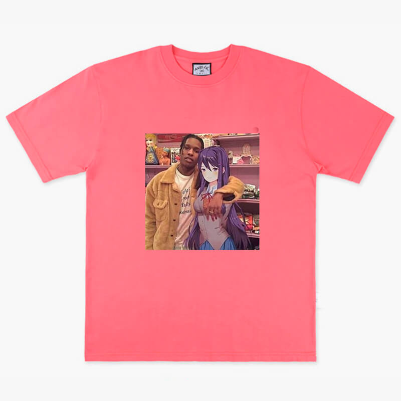 benpaolv A$AP Rocky and Retro Anime Girl T-Shirt