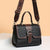 Benpaolv Vintage Crocodile Pattern Square Shoulder Bag, Buckle Decor Top Handle Purse, Classic PU Leather Purse