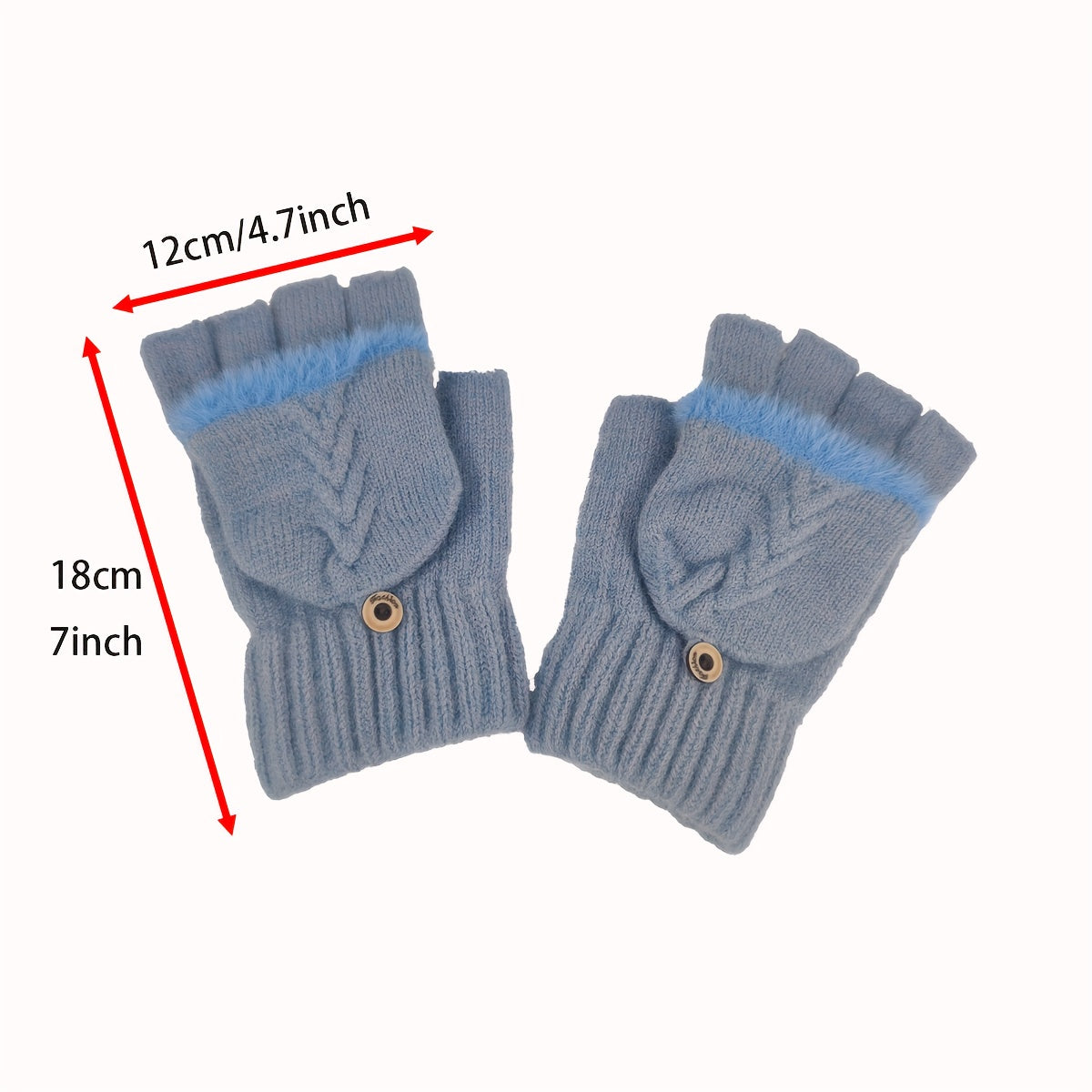 Winter Warmth Short Monochrome Half Finger Knit Gloves - Windproof, Coldproof, Stretchy, Casual, Warm, and Cozy for Women - Perfect for Autumn and Winter Outdoor Activities