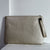 Benpaolv Oversized Clutch Bag, Women's PU Leather Briefcase, Solid Color Square Handbag With Wristlet