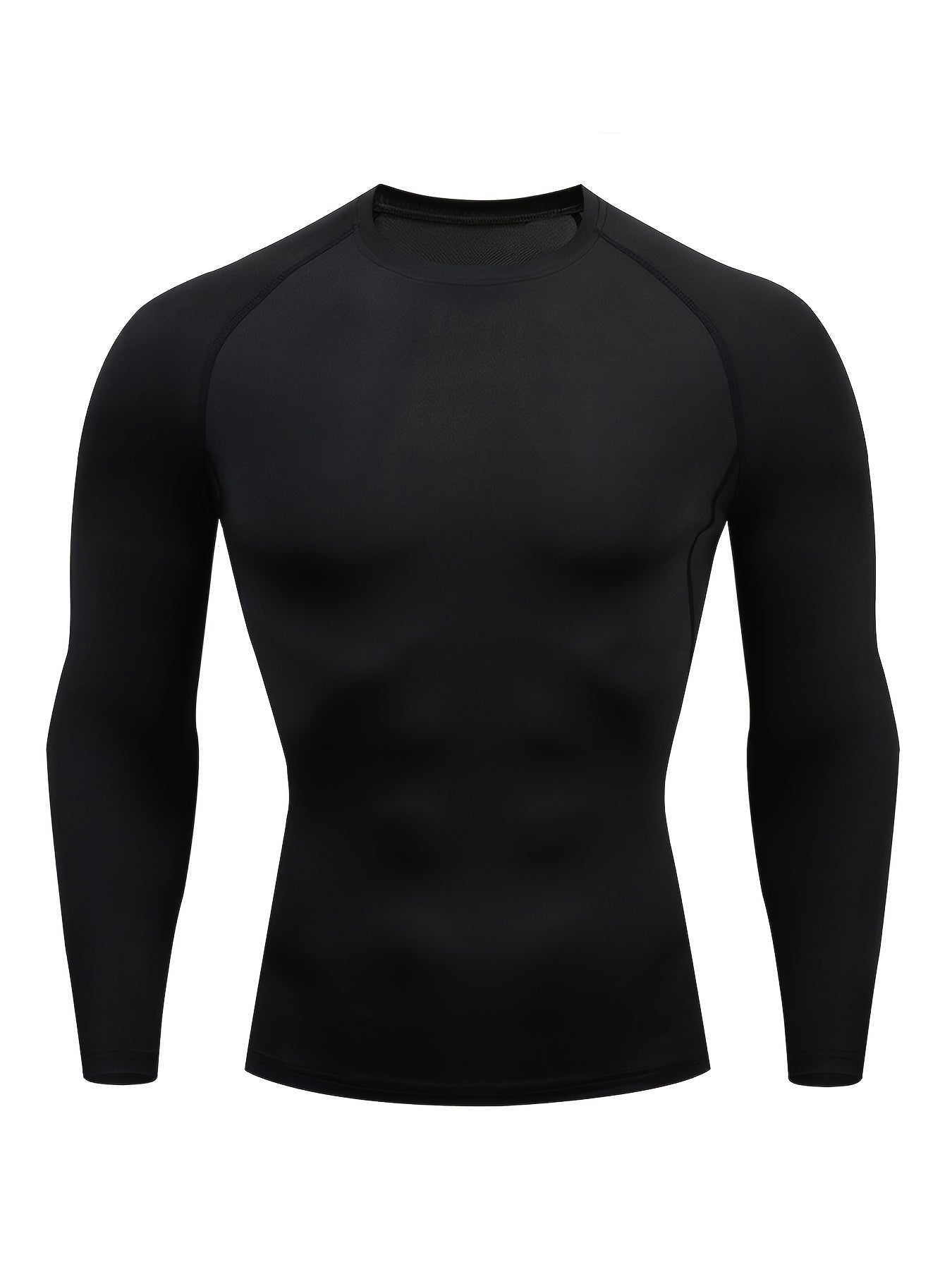 Men's Long Sleeve Compression Shirts - Moisture-Wicking, Four-Way Stretch, Quick-Drying Athletic Workout Tops for Enhanced Performance and Recovery - Ideal for Fitness Enthusiasts and Athletes