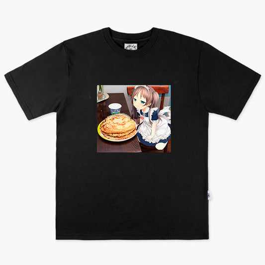 benpaolv Anime Aesthetic Pancake Cat Neko Anime Girl T-Shirt