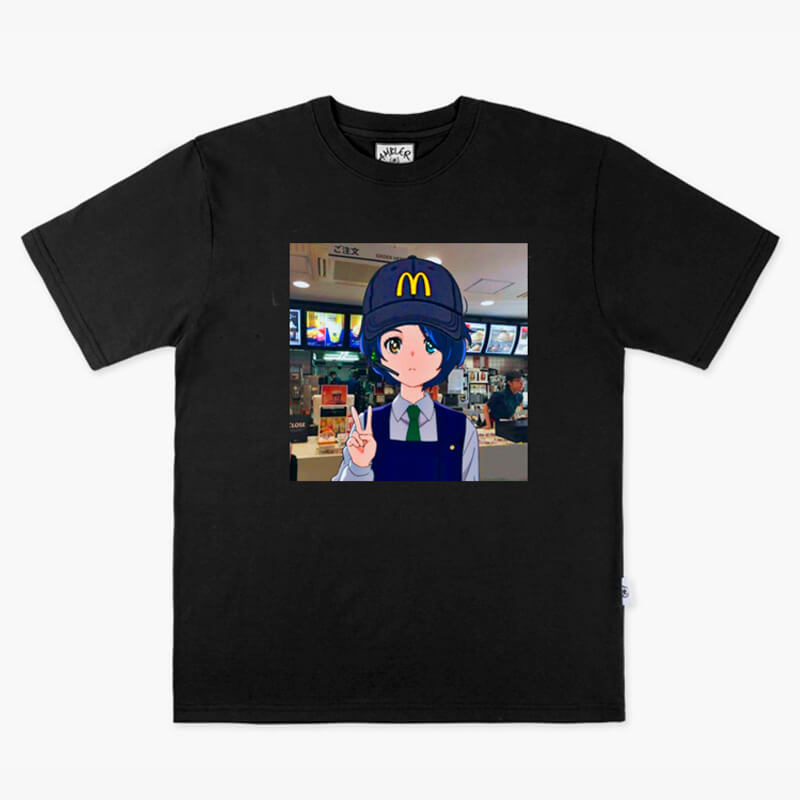 benpaolv Anime Girl Mcdonalds Worker T-Shirt