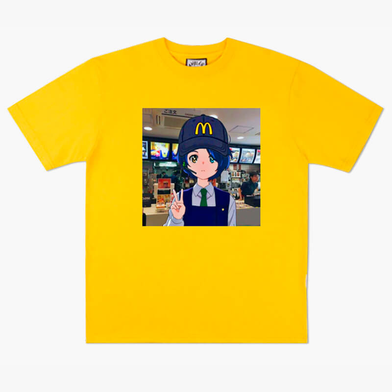 benpaolv Anime Girl Mcdonalds Worker T-Shirt