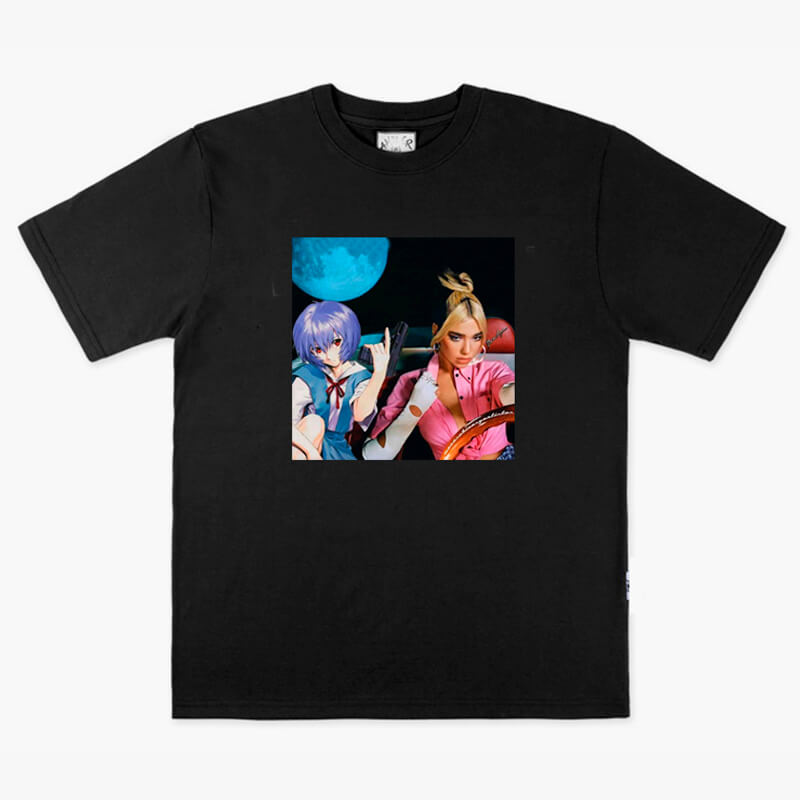 benpaolv Animecore Aesthetic Rei Ayanami and Dua Lipa T-Shirt