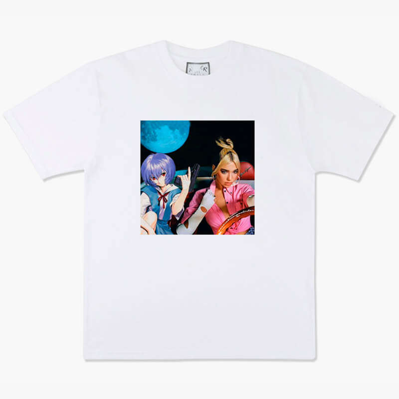 benpaolv Animecore Aesthetic Rei Ayanami and Dua Lipa T-Shirt