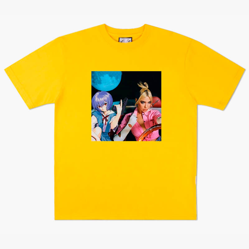 benpaolv Animecore Aesthetic Rei Ayanami and Dua Lipa T-Shirt