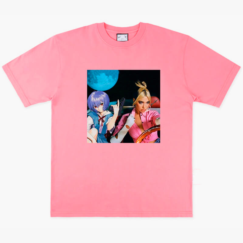 benpaolv Animecore Aesthetic Rei Ayanami and Dua Lipa T-Shirt