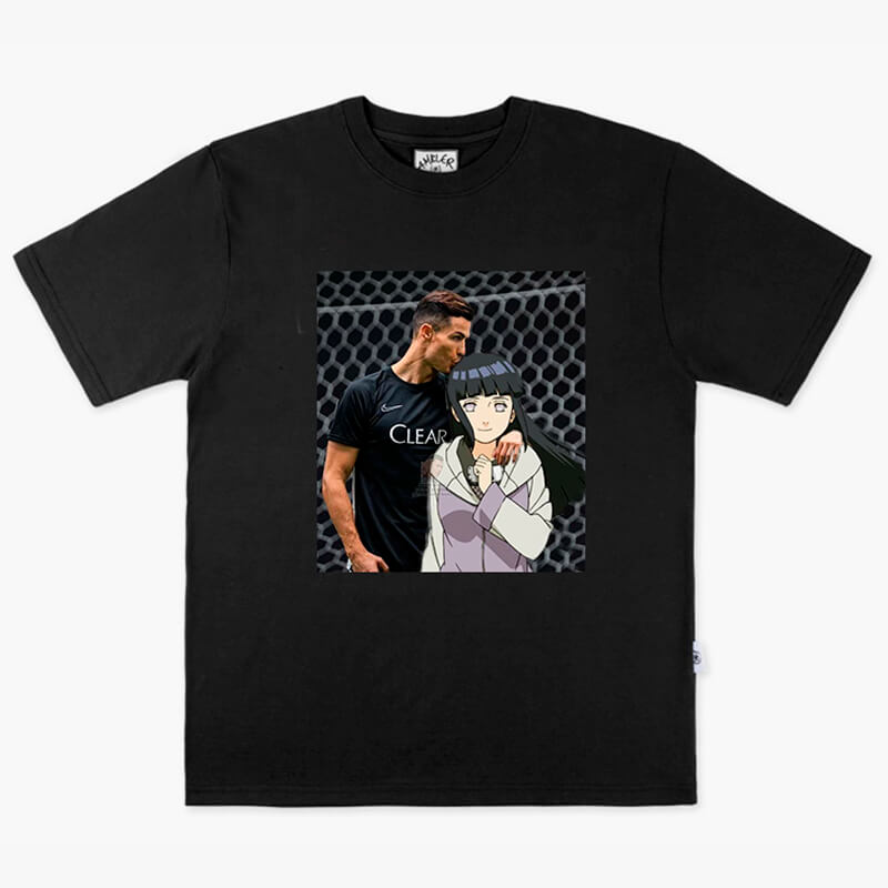 benpaolv Animecore Cristiano Ronaldo and Hinata Naruto T-Shirt