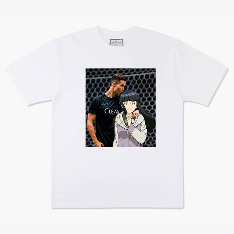 benpaolv Animecore Cristiano Ronaldo and Hinata Naruto T-Shirt