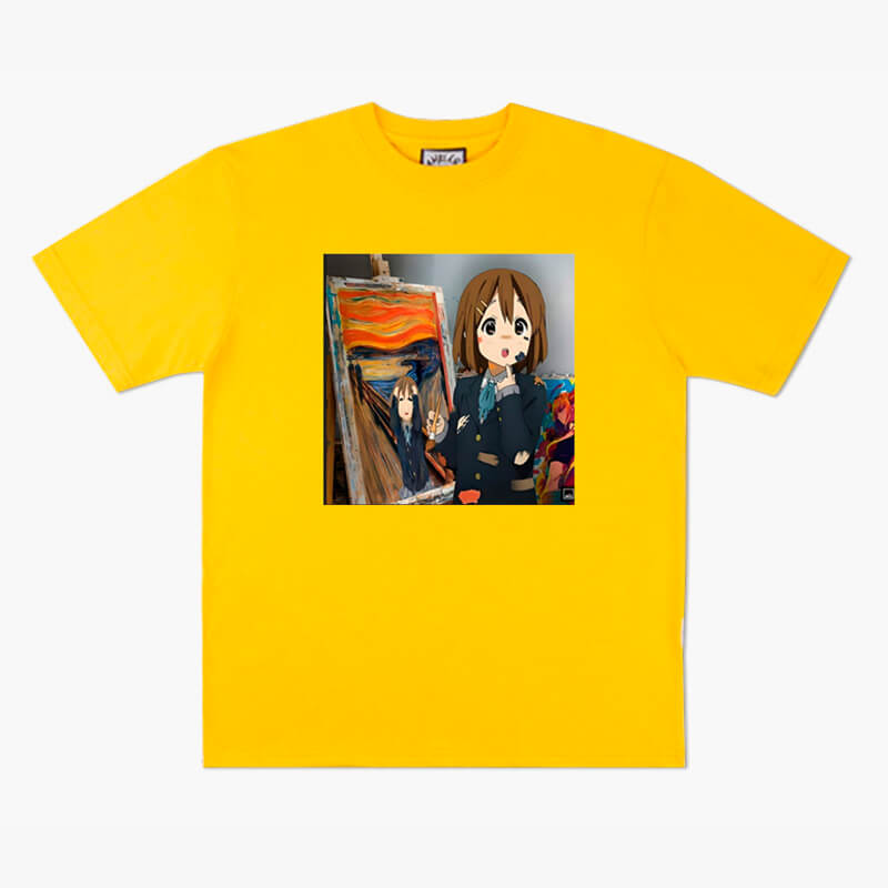 benpaolv Animecore K-On Yuri Scream Painting T-Shirt