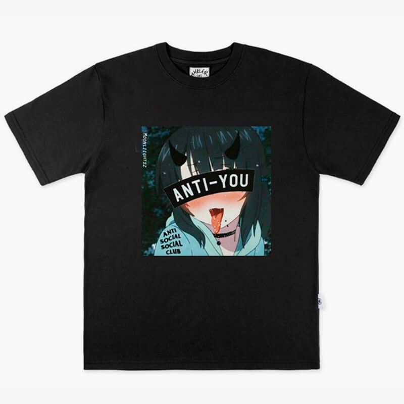 benpaolv Anti-You Anime Girl T-Shirt Animecore