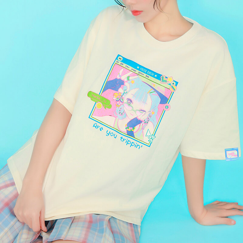 benpaolv Are You Trippin Anime T-Shirt Webcore Aesthetic