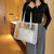 Benpaolv Kawaii Bear Print Transparent Tote, Clear PVC Cute Shoulder Bag, Women's All-Match Handbag With Inner Pouch