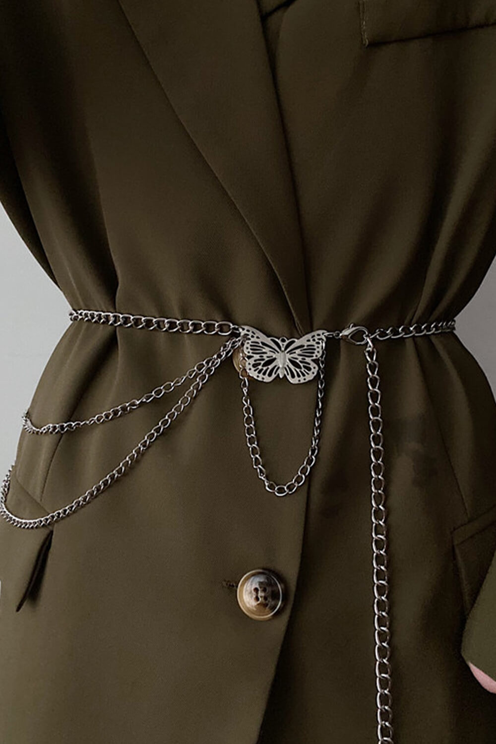 benpaolv Butterfly Buckle Chain Belt