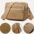 Benpaolv Retro Solid Color Crossbody Bag, Multi Pocket Waterproof Shoulder Bag, Perfect Oblique Satchel For Everyday Use