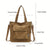 Benpaolv Simple Canvas Tote Bag, Large Capacity Crossbody Bag, Women's Pocket Front Handbag For Work & School