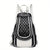 Benpaolv Stylish Argyle Embroidery Backpack with Color Contrast and Zipper Strap - Perfect for Crossbody and Sling Use