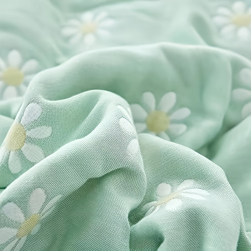 6 Layers Of Gauze 100% Cotton Cotton Blanket Sunflower Blanket, Simple Lightweight Soft Breathable Sofa Bed Leisure Nap Blanket Is Suitable For All Seasons