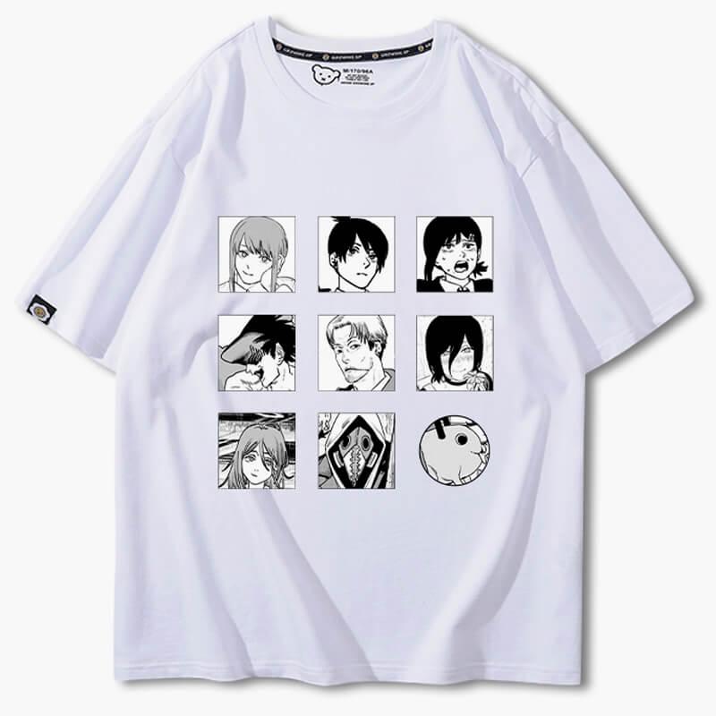 benpaolv Chainsaw Man Characters Collage Manga T-Shirt